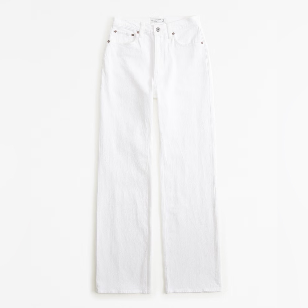 NWT ABERCROMBIE High Rise 90’s Relaxed Curve Love Jeans SIZE 25 Long